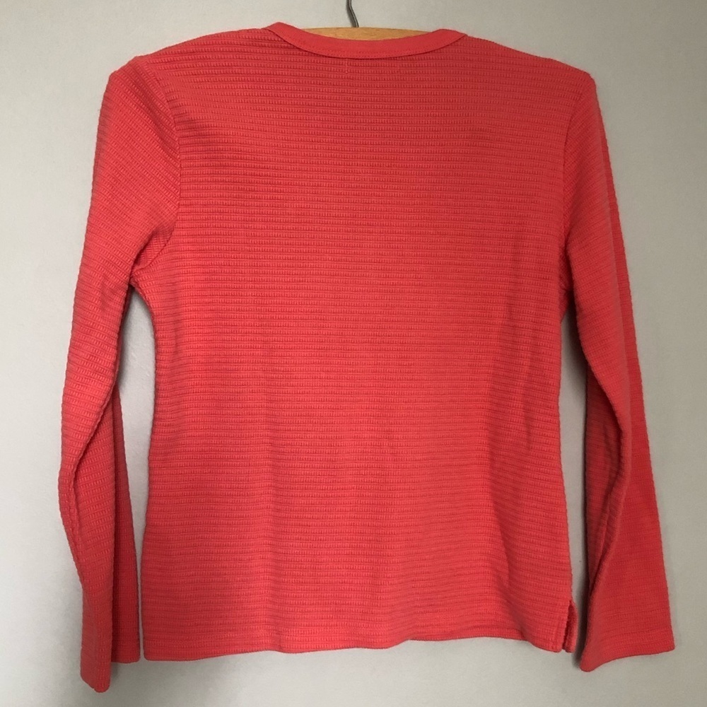 Carolyn Taylor Pink Ribbed top with built in Cami - Picture 5 of 5